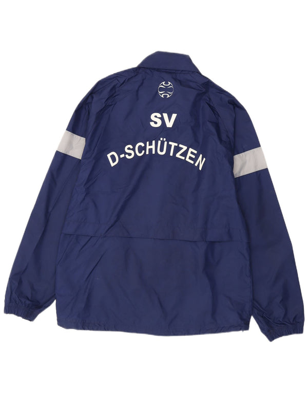 Adidas Veste de pluie graphique pour homme UK 38/40 Bleu marine moyen Colourblock