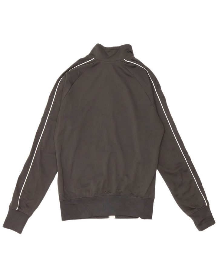 NIKE Veste de survêtement graphique pour femme UK 14 Gris moyen Polyester