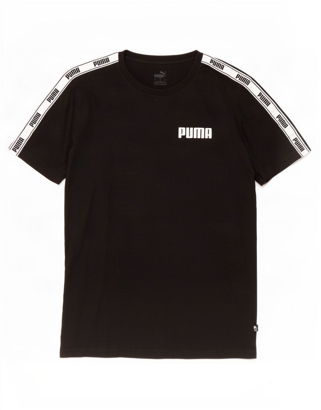 Puma T-shirt graphique pour hommes, grand, noir, colour block