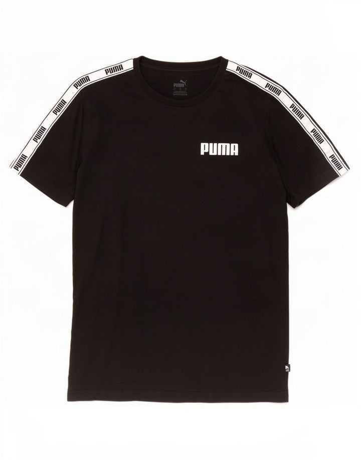 Puma T-shirt graphique pour hommes, grand, noir, colour block