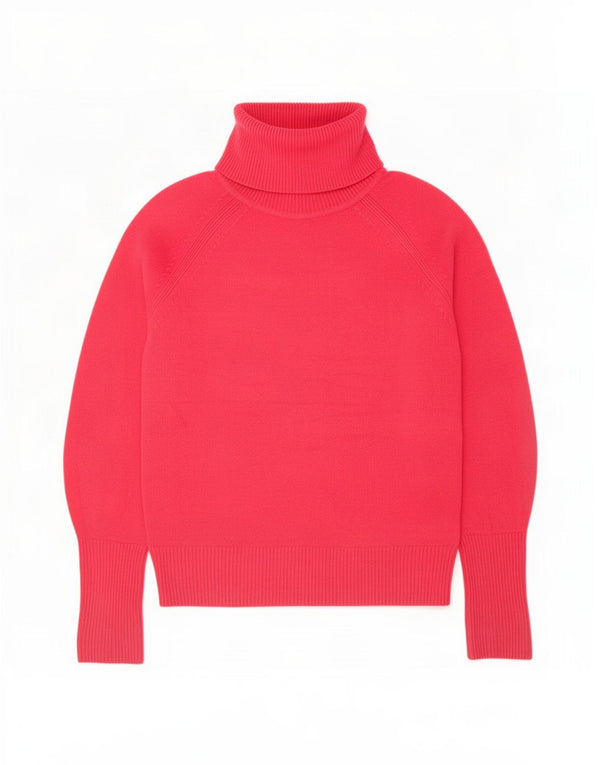 Marks & Spencer Pull court à col roulé pour femme UK 10 Petit Rose