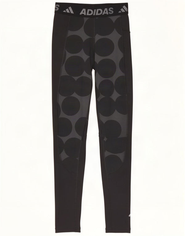 Adidas Marimekko Graphic Leggings pour femme UK 8/10 Petit pois noir