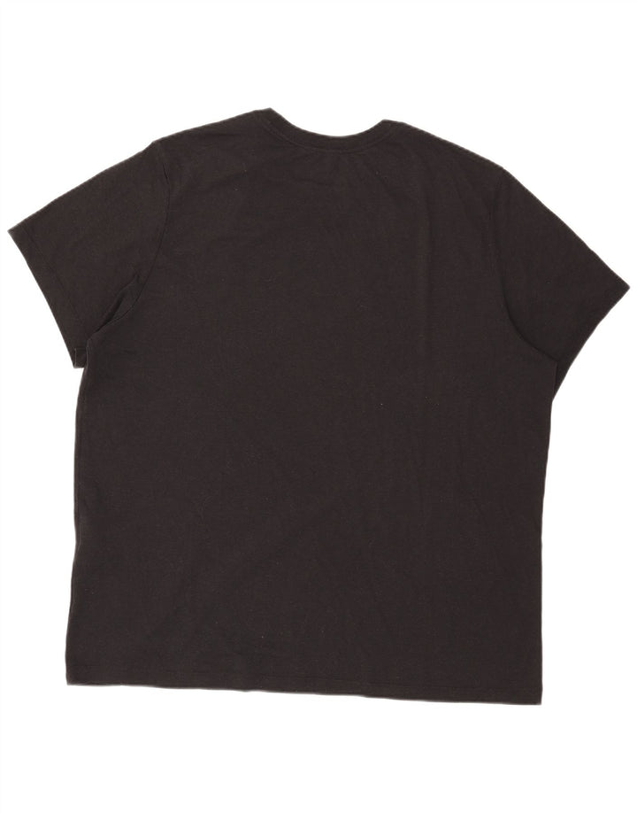 Nike T-shirt graphique Dri Fit pour homme 2XL Noir Polyester