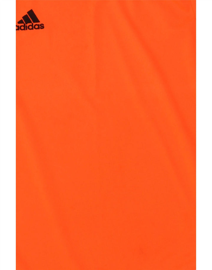 ADIDAS Boys Climalite T-Shirt Top 9-10 Years Medium Orange Polyester Vintage Adidas and Second-Hand Adidas from Messina Hembry 
