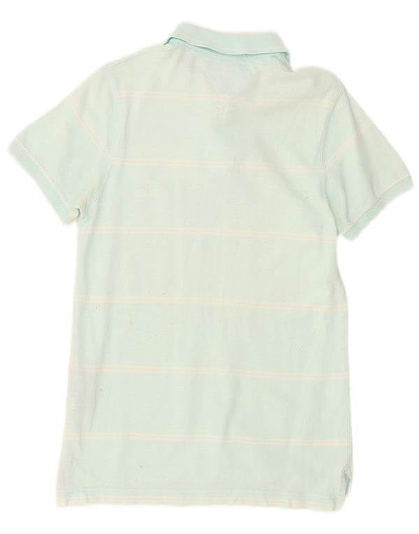 Tommy Hilfiger Polo Slim Fit Homme Petit Bleu Rayé Coton