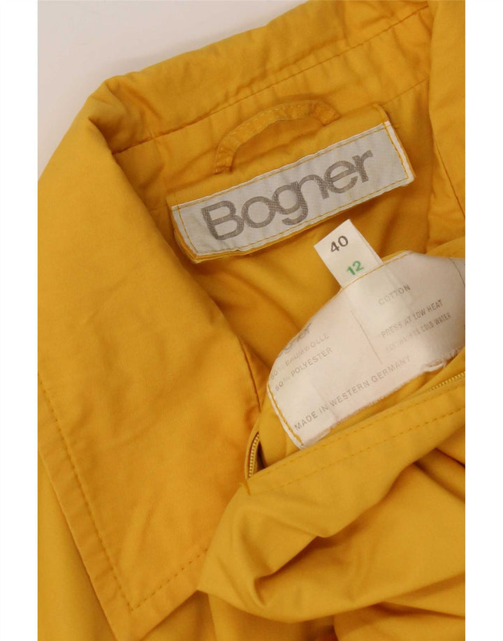 Bogner Veste utilitaire pour femme UK 12 Coton jaune moyen