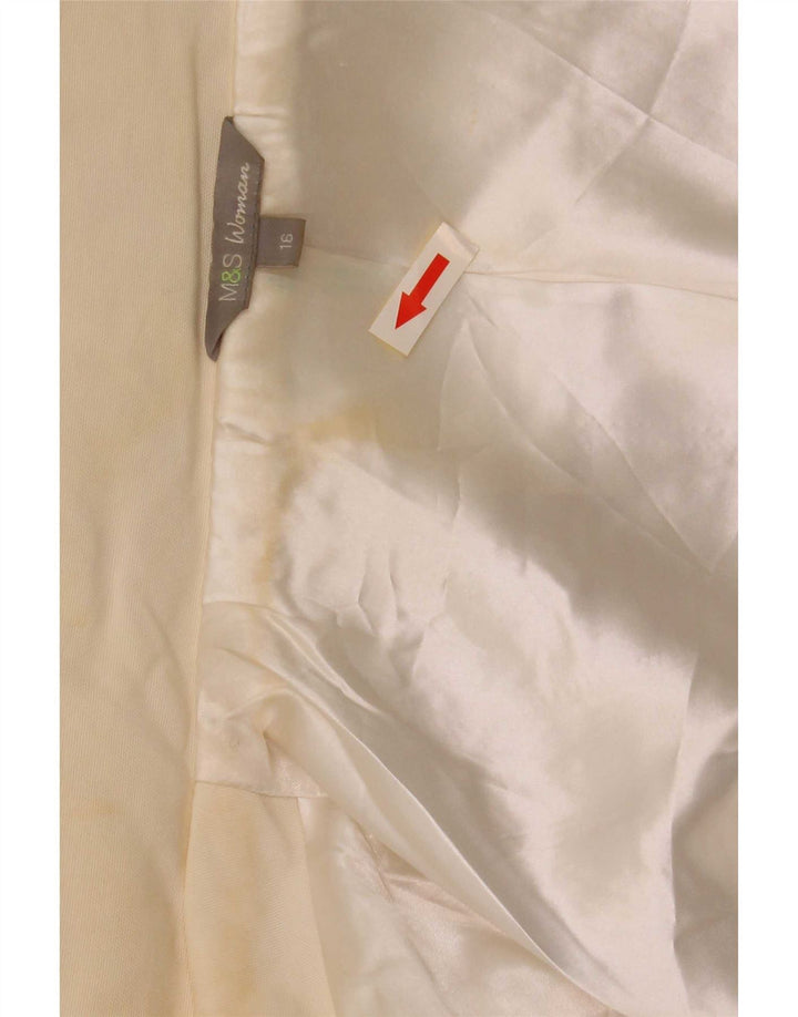 Marks & Spencer Veste utilitaire à capuche pour femme UK 16 Large Blanc cassé