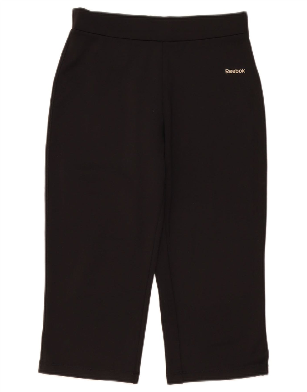 Reebok Pantalon de Survêtement Capri Femme Petit W26 L18 Noir Polyester