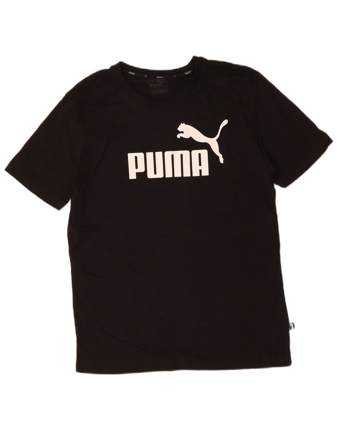 PUMA T-Shirt Graphique Homme Noir Moyen Coton