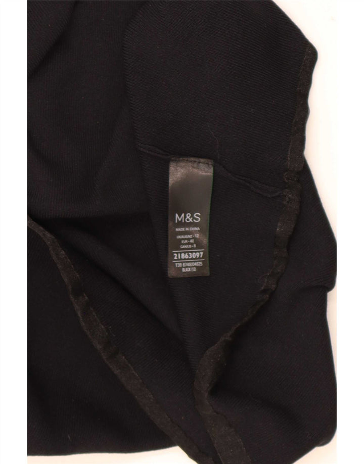 Marks & Spencer Débardeur Femme UK 12 Medium Noir Viscose