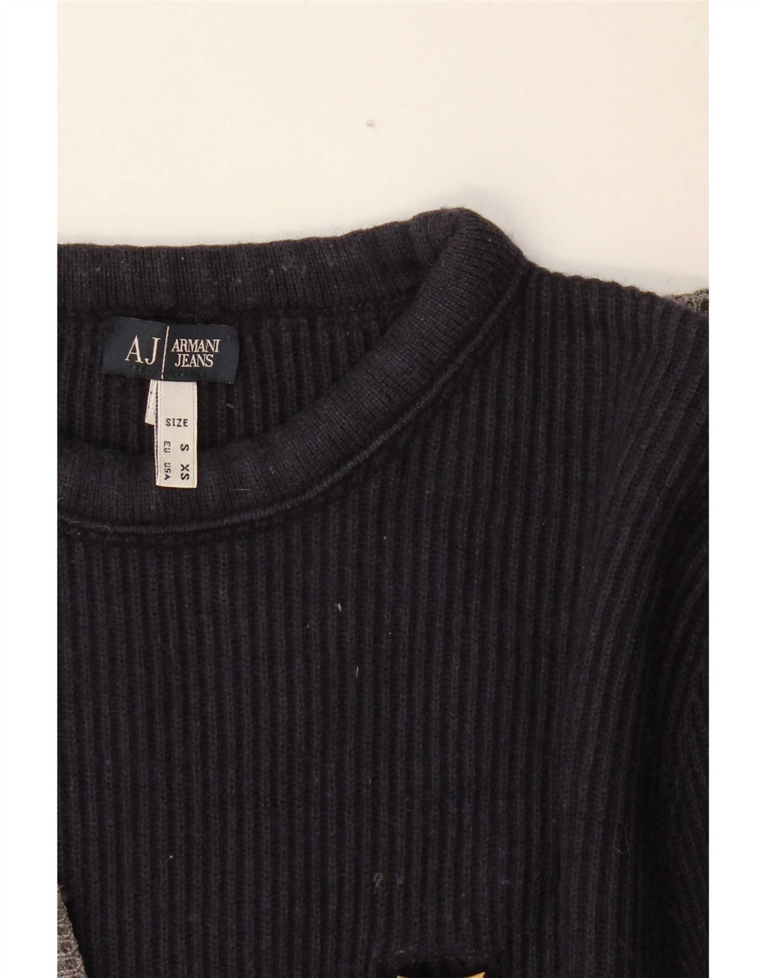Armani Jeans Pull à col rond pour homme Small Multicolore Colourblock