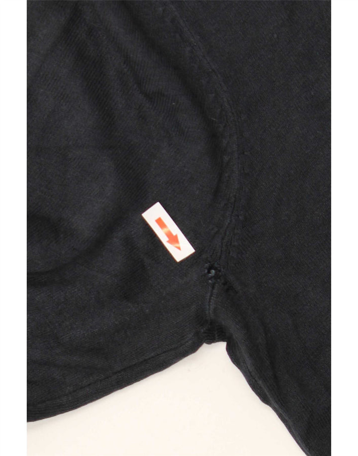 Marks & Spencer Pull col rond pour homme en acrylique bleu marine Taille L