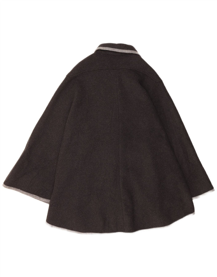 Steinbock Manteau Cape Femme Taille Unique Laine Vierge Noire