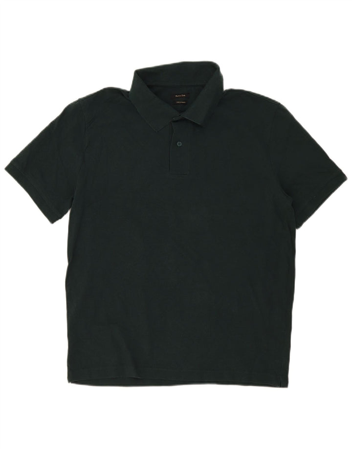 Massimo Dutti Polo Regular Fit Homme Grand Coton Vert