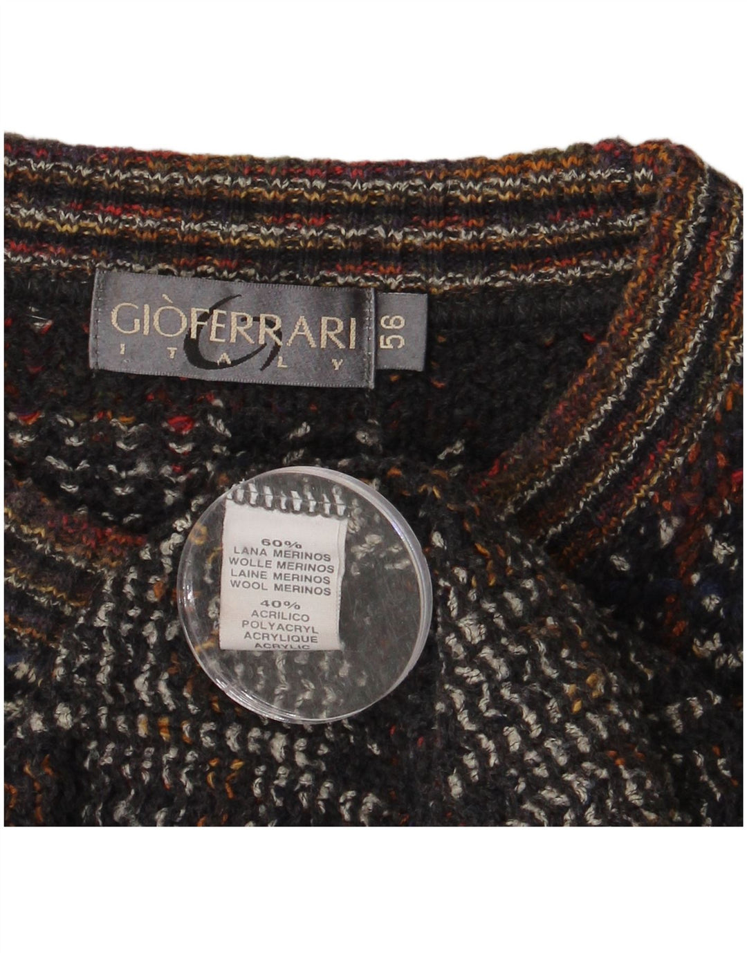 gio ferrari Pull col bateau homme IT 56 XL laine à carreaux multicolore