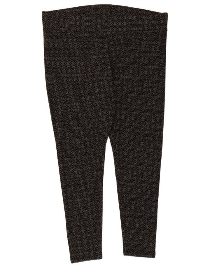 Marks & Spencer Legging Capri Femme UK 46 Grand Gris Géométrique Polyester
