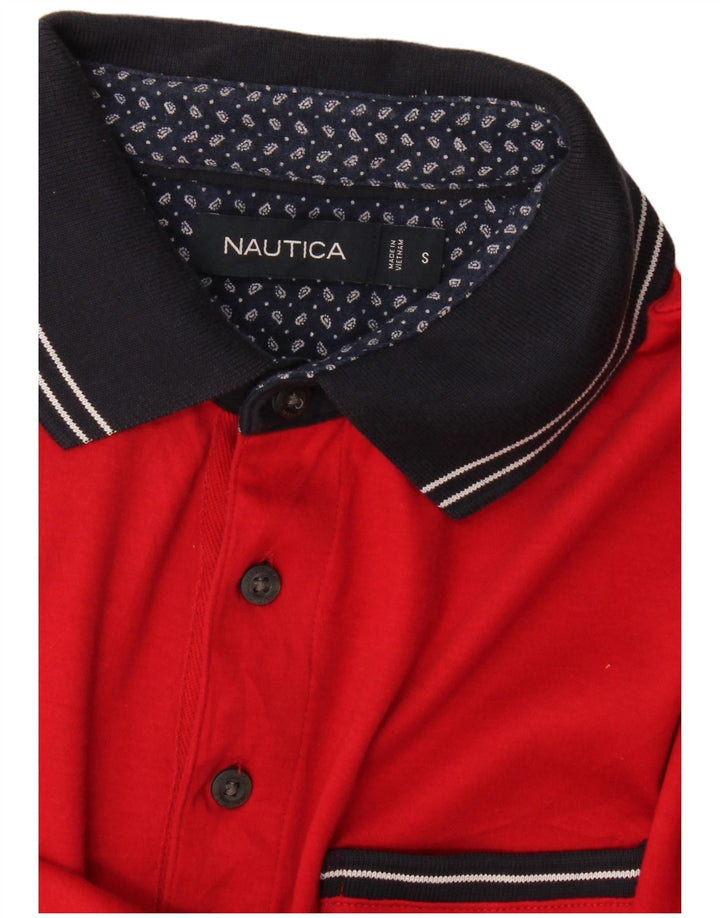 Nautica Polo Homme Petit Rouge Colourblock