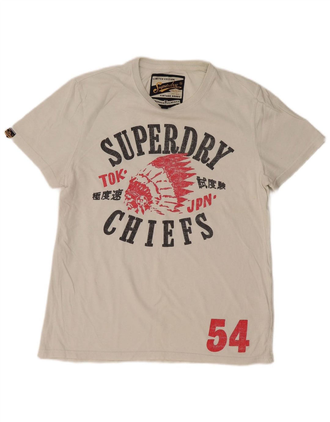 Superdry T-Shirt Graphique Homme Grand Blanc