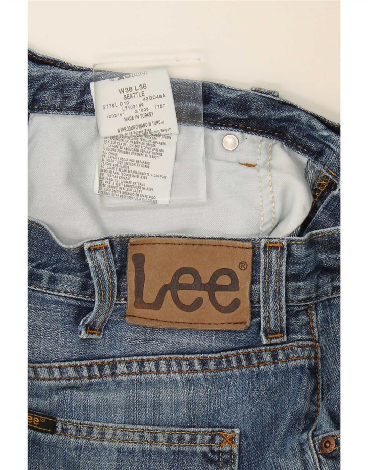 Lee Jean Droit Seattle W38 L30 Homme Bleu Coton
