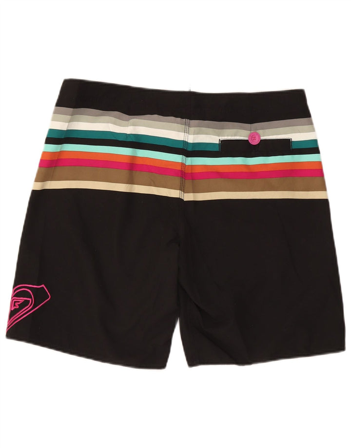 Roxy Short de Bain Graphique Homme Rayé Noir Moyen