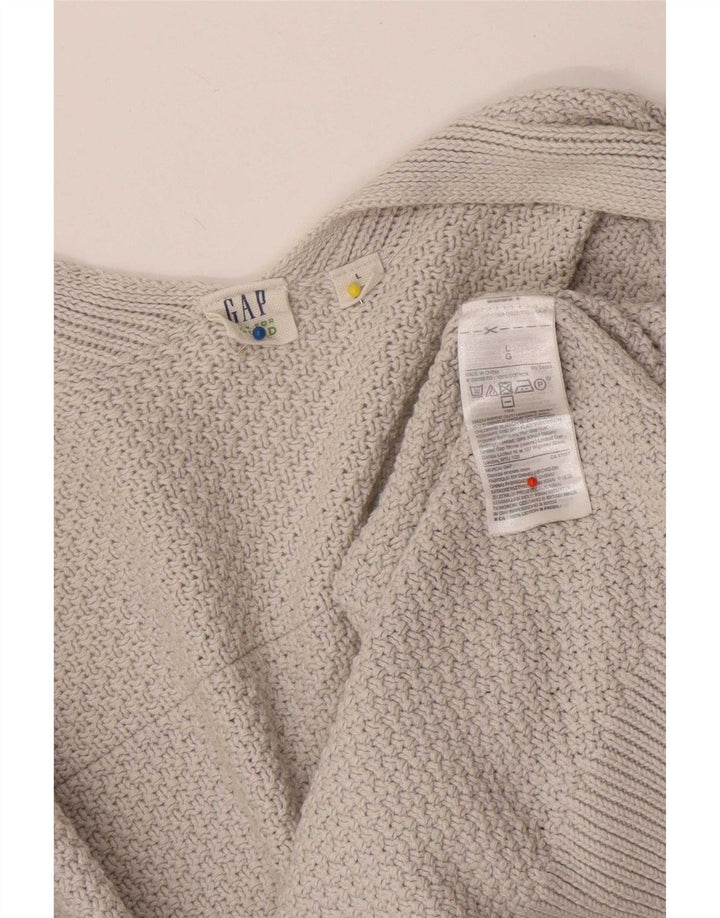 Gap Cardigan surdimensionné pour femme UK 16 Grand coton gris
