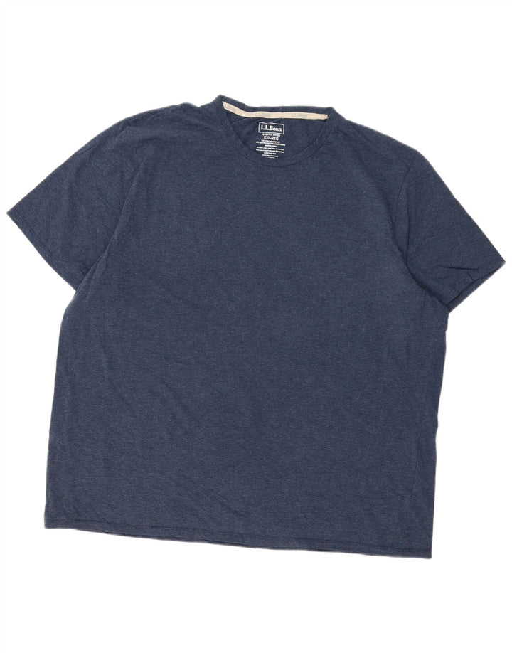 L.L.BEAN T-Shirt légèrement ajusté pour hommes, haut 2XL en coton bleu marine