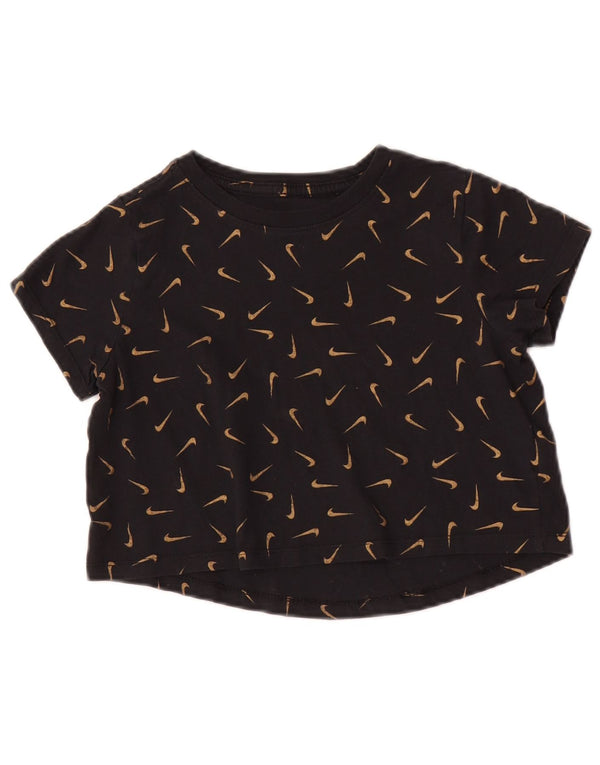 Nike T-shirt court graphique pour fille 10-11 ans en coton à pois noir moyen