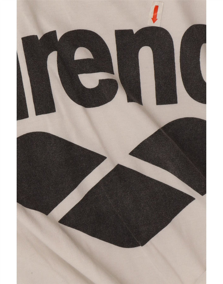 Arena T-Shirt Graphique Homme Blanc Moyen Coton
