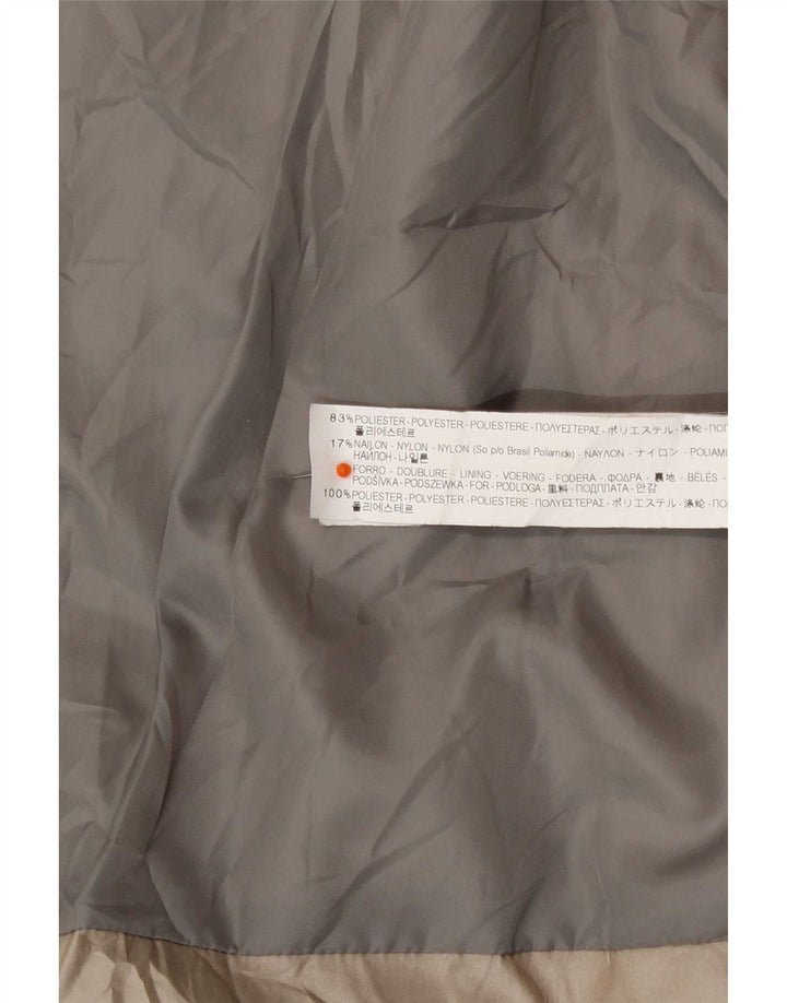Zara Veste matelassée pour femme UK 12 Polyester beige moyen