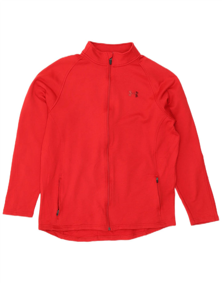 Under Armour Veste de survêtement pour femme UK 16 Large Rouge Polyester
