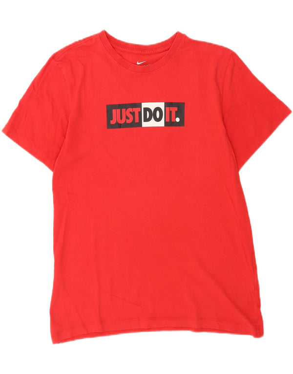Nike Mens Graphic T-Shirt Top Small Red Cotton