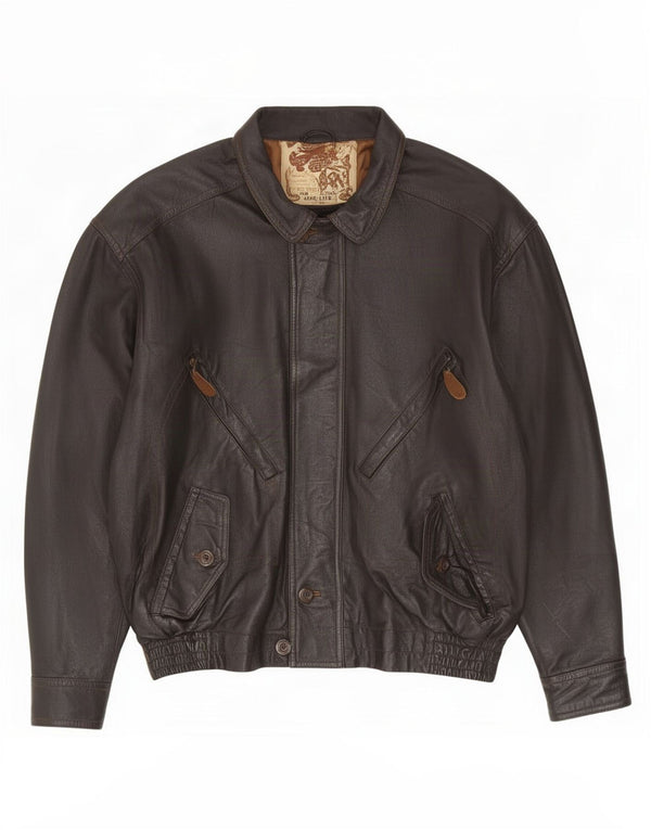 Creation Veste en cuir pour homme EU 48/50 Medium Noir