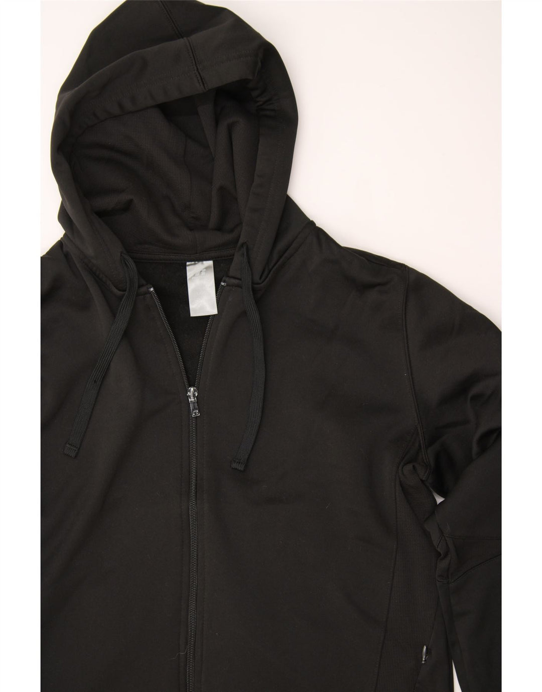 RUSSELL ATHLETIC Womens Zip Hoodie Sweater UK 16 Large Black Polyester Vintage Russell Athletic and Second-Hand Russell Athletic from Messina Hembry 