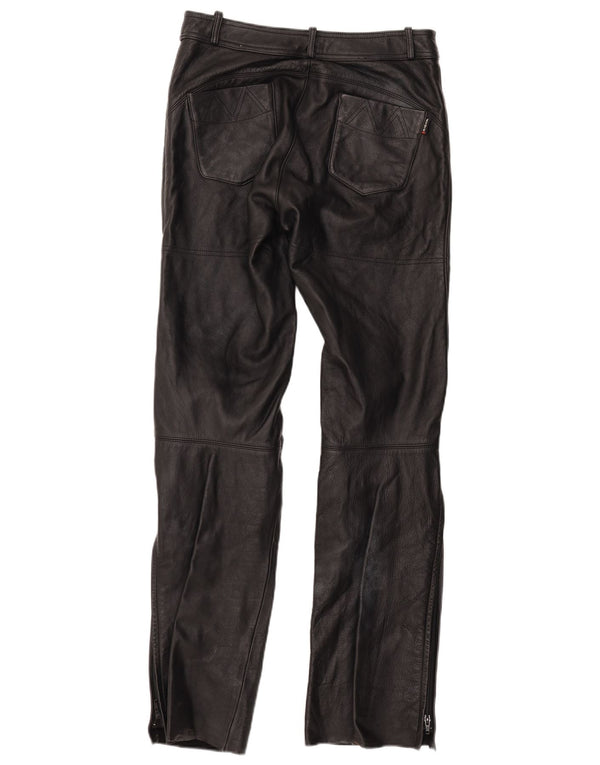 Richa Pantalon en cuir Moto Racer pour femme UK 14 Large W30 L35 Cuir noir