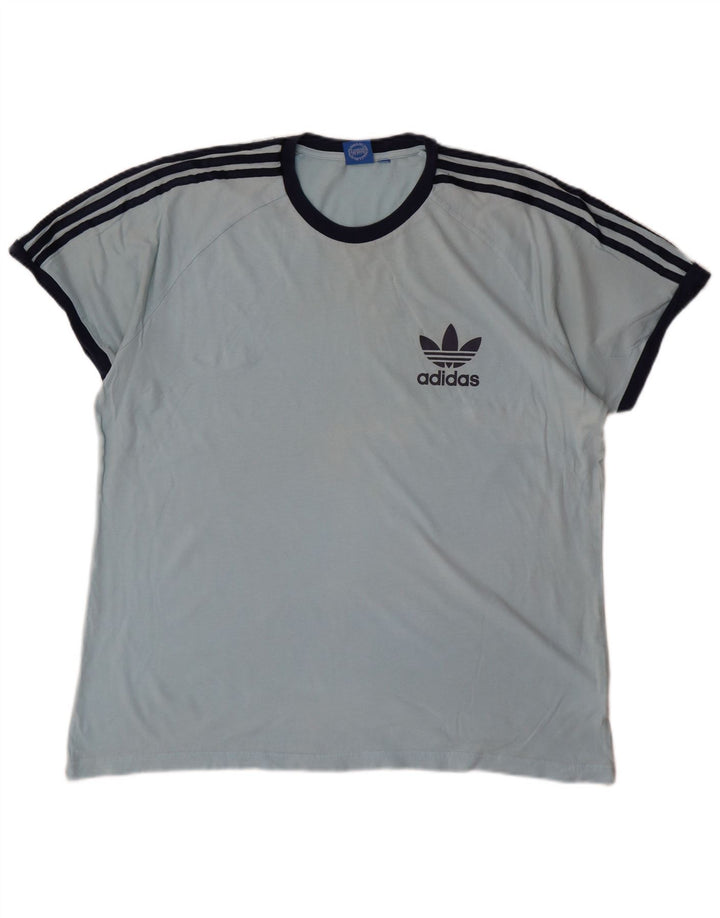 Adidas T-Shirt Homme Top XL Bleu