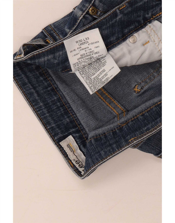 Lee Short en Jean Cameron Femme W30 Bleu Moyen Coton