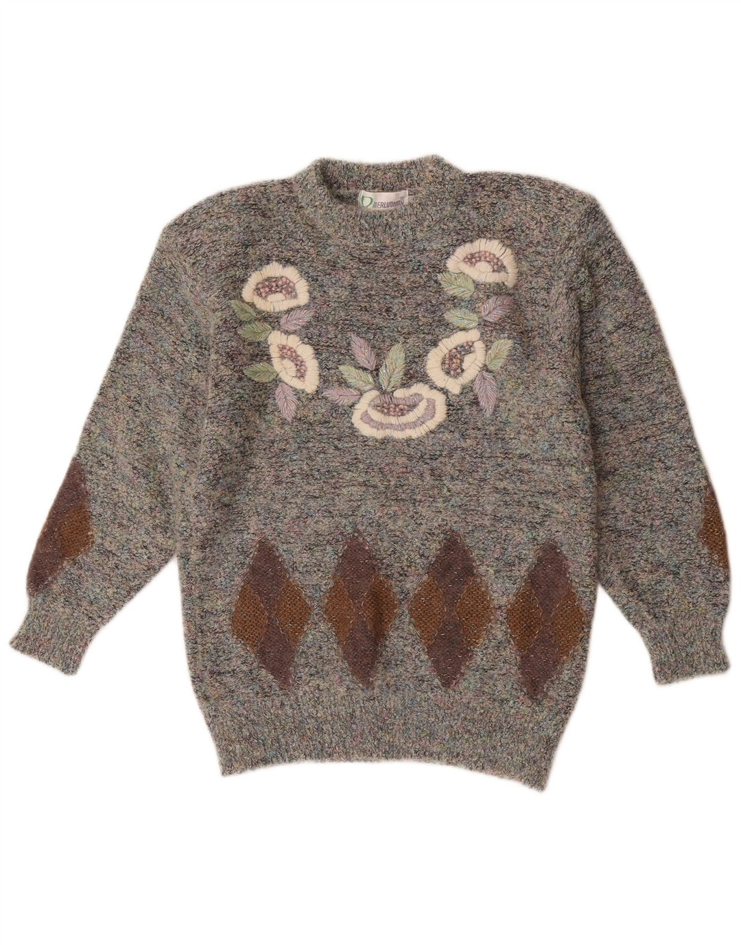Aierluoman Pull à col rond pour femme UK 20 2XL Multicolore