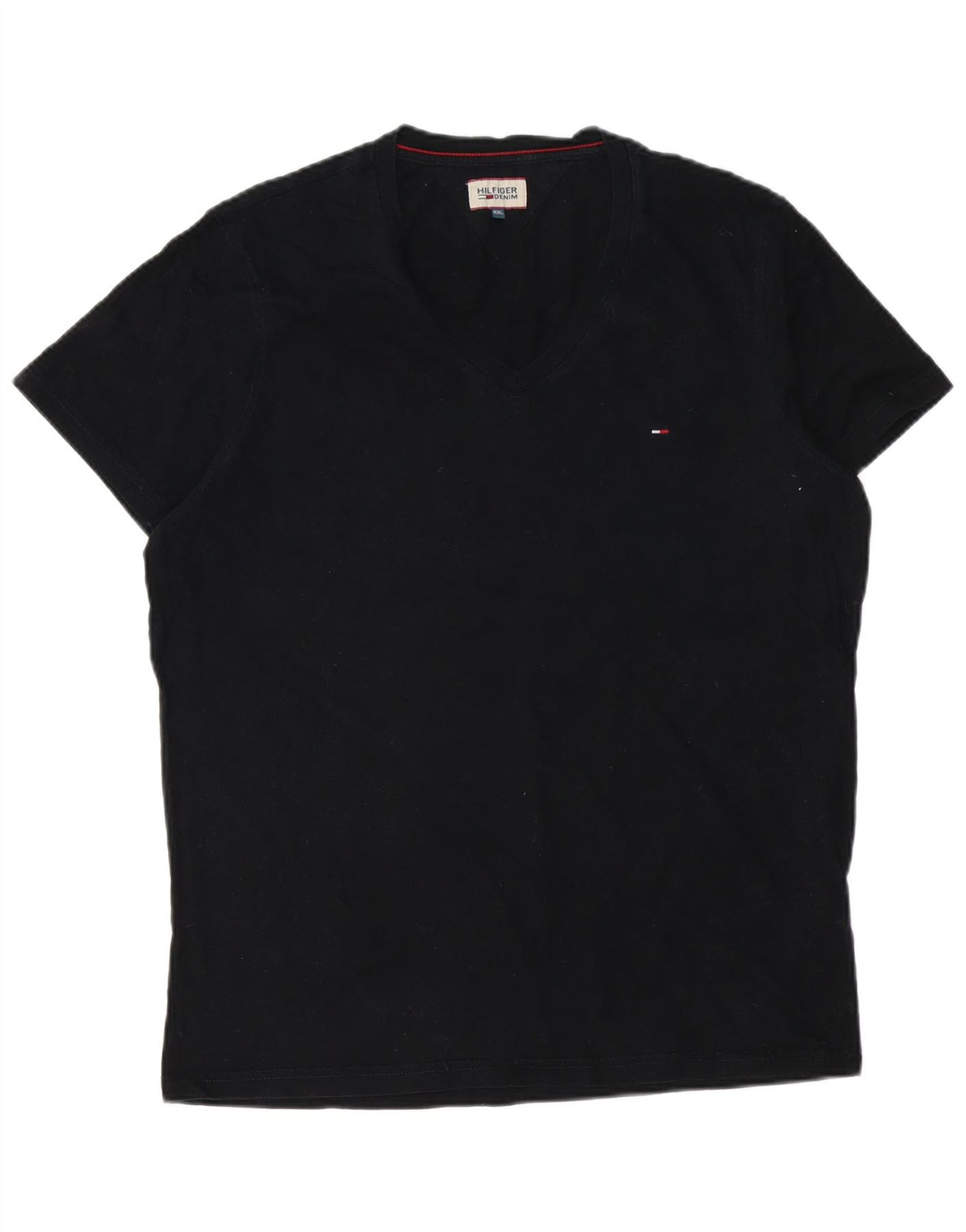 Tommy Hilfiger T-Shirt Homme Haut 2XL Noir Coton