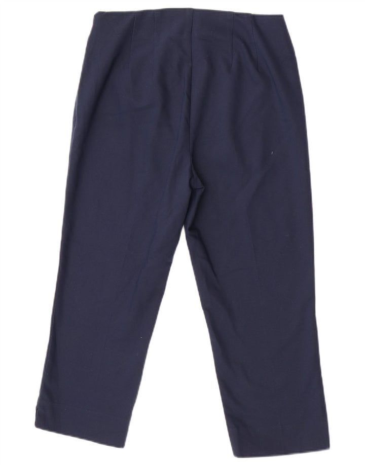 Chaps Pantalon Capri Femme US 6 Medium W27 L21 Bleu Marine Polyester