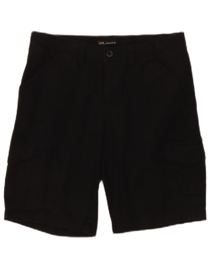 Lee Short cargo coupe décontractée pour femme US 8 Medium W30 en coton noir