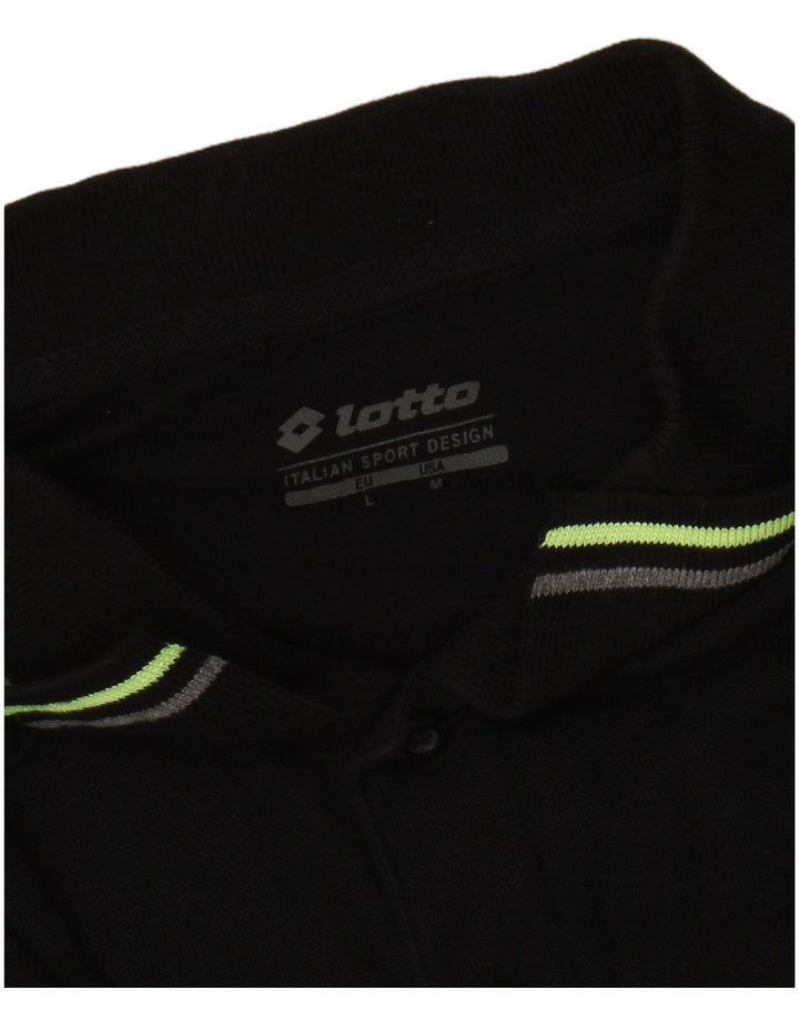 LOTTO Polo Homme Noir Moyen