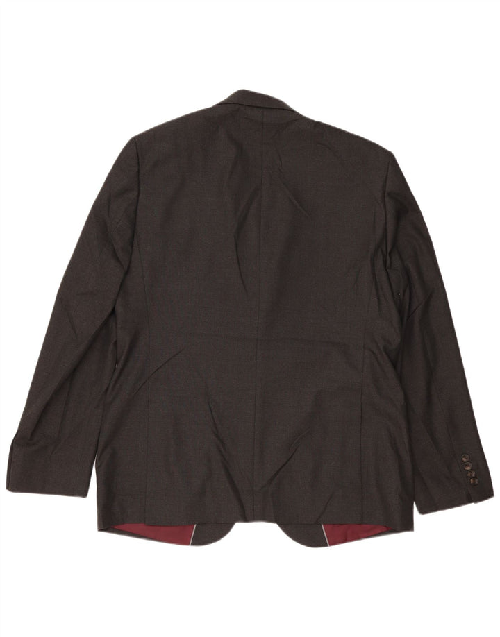 Marks & Spencer Veste blazer à 2 boutons pour homme UK 44 XL Gris Polyester