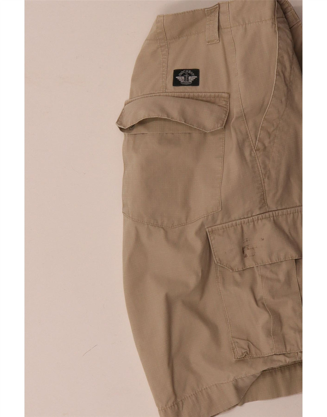 DOCKERS Short Cargo Khakis W33 Femme Beige Moyen