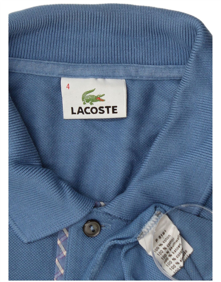 Lacoste Polo Homme Taille 4 Coton Bleu Moyen