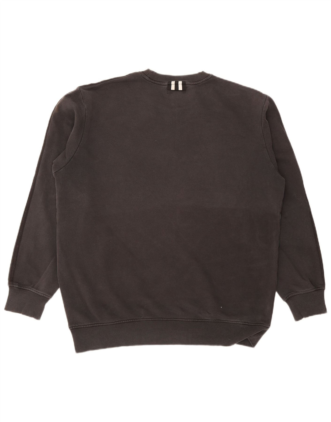 Adidas Sweat-shirt pour homme en coton gris Taille L