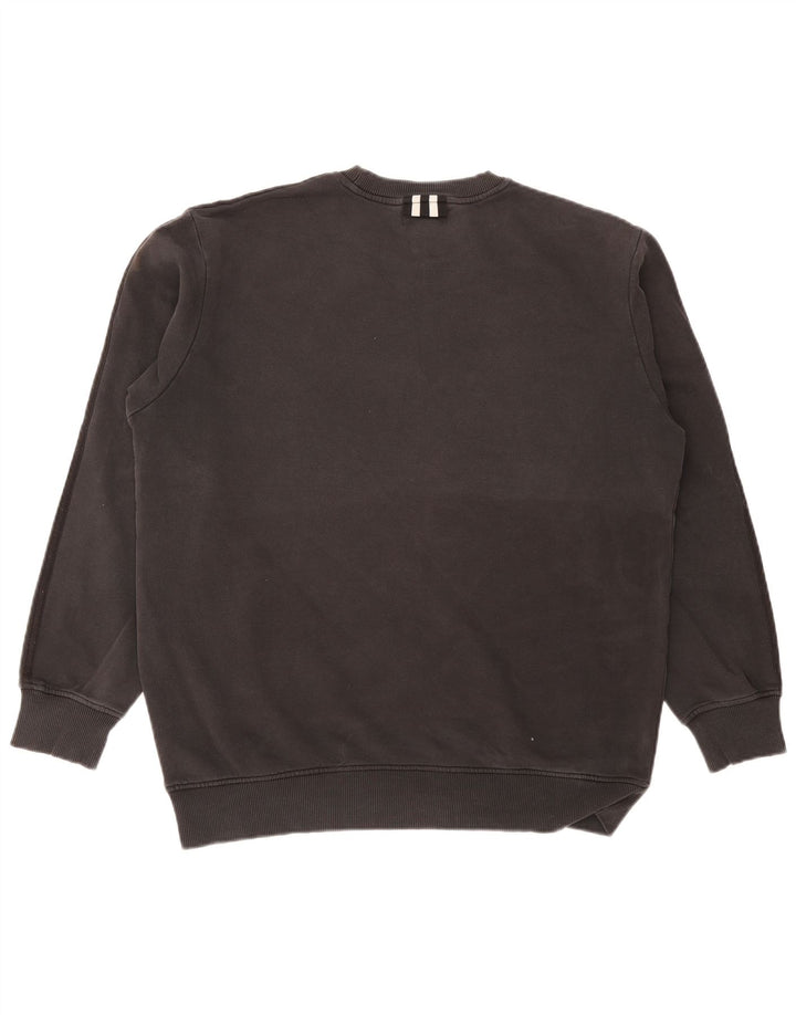 Adidas Sweat-shirt pour homme en coton gris Taille L