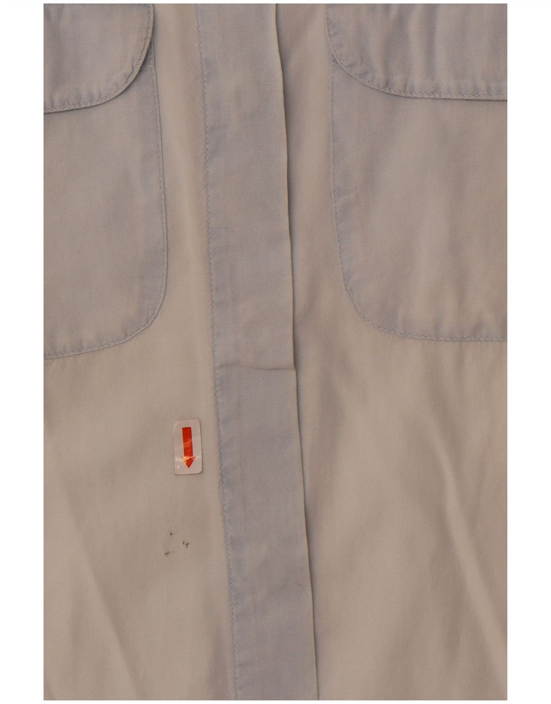 Armani Jeans Chemise sans manches pour femme UK 14 Large Bleu Coton