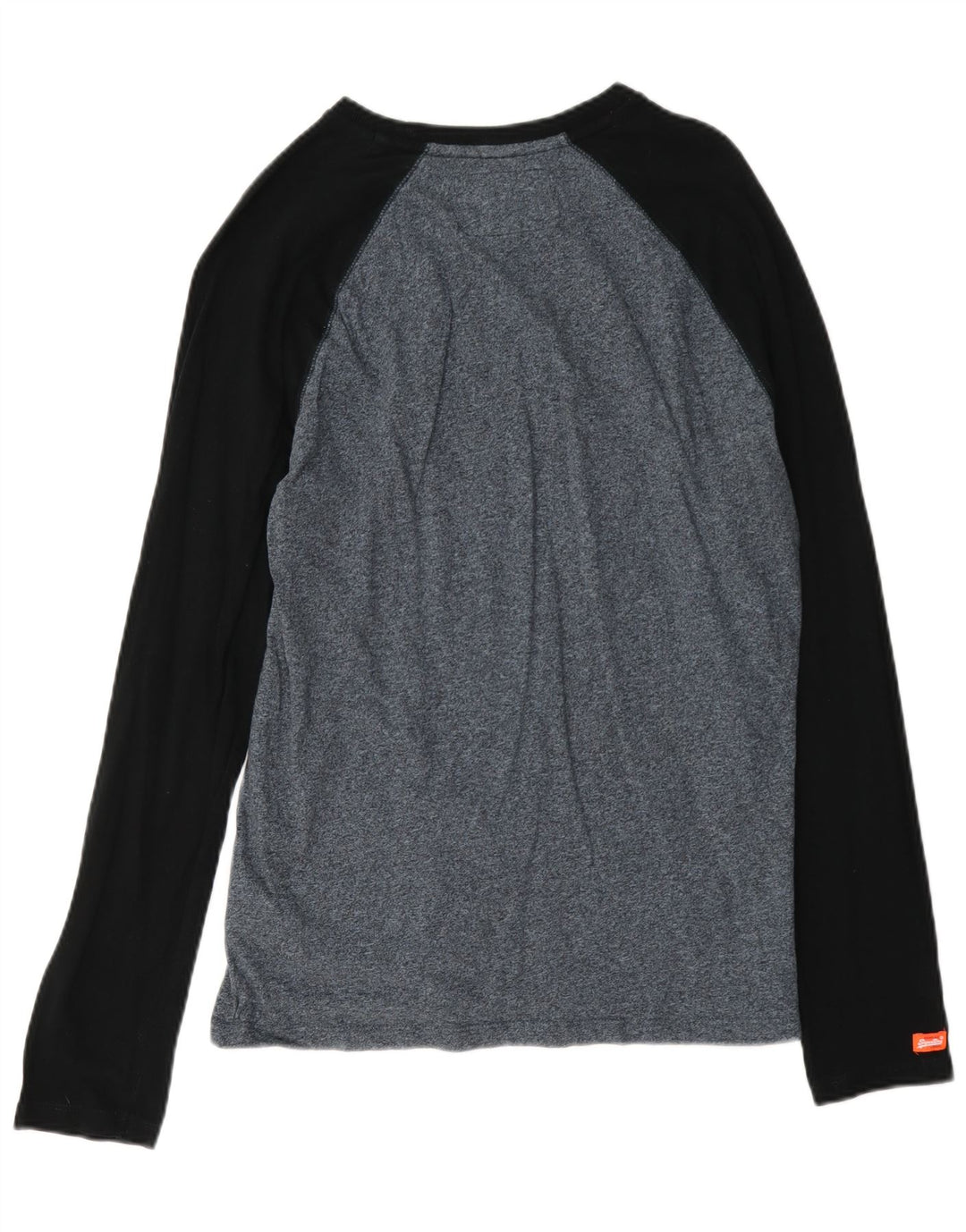 Superdry Haut à manches longues en coton moucheté bleu marine moyen
