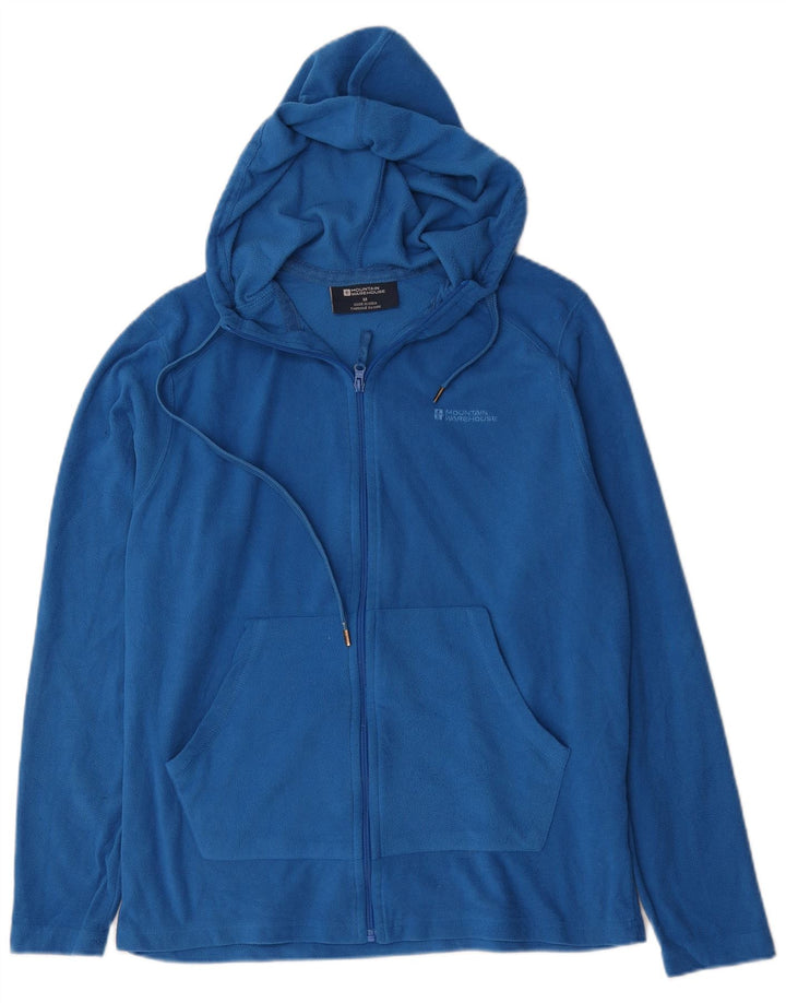 Mountain Warehouse Veste polaire à capuche pour homme UK 38 Bleu moyen Polyester