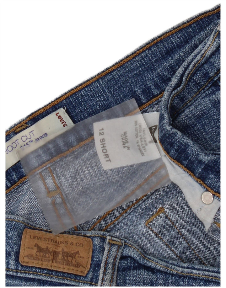 Levi's Jean bootcut 515 pour femme US 12 Large W32 L29 Bleu Coton